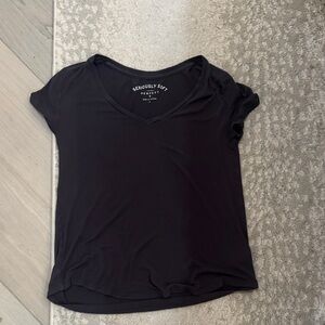 Black V-Neck Women's Tee